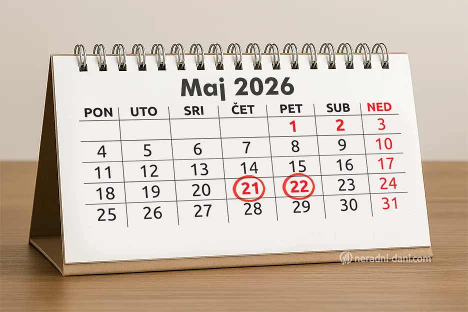 Crna Gora dan nezavisnosti 2026 kalendar