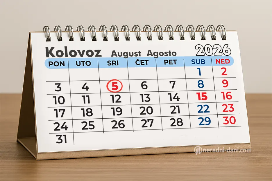 Dan pobjede i domovinske zahvalnosti kalendar 2026