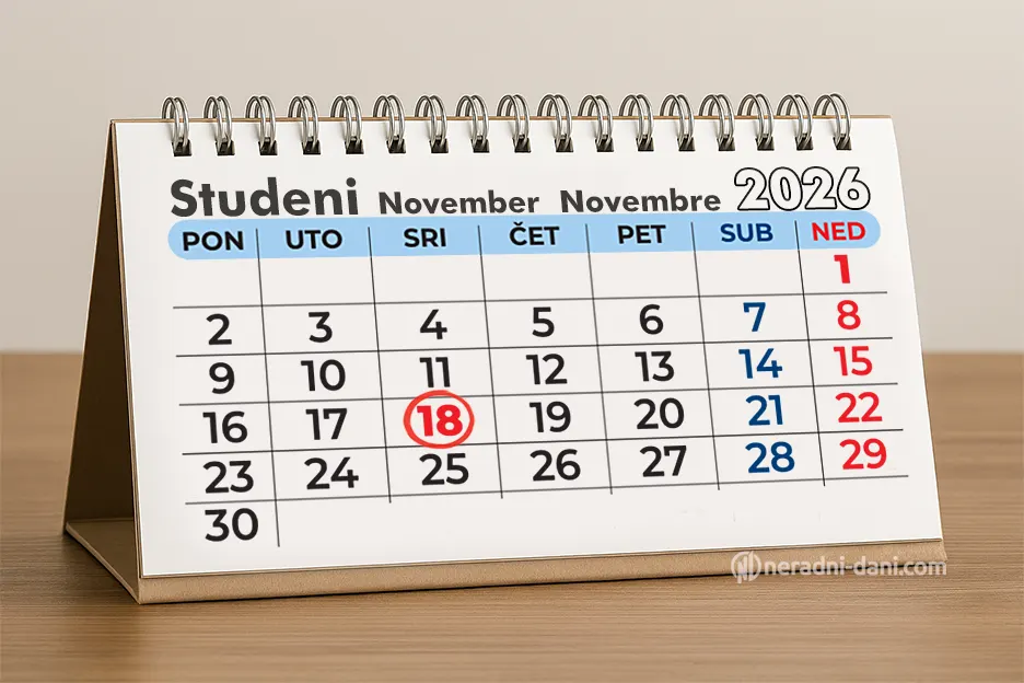Dan sjećanja kalendar datum 2026